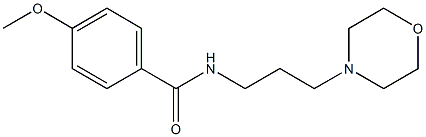 4-methoxy-N-[3-(4-morpholinyl)propyl]benzamide,,结构式