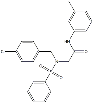  2-[[(4-chlorophenyl)methyl](phenylsulfonyl)amino]-N-(2,3-dimethylphenyl)acetamide
