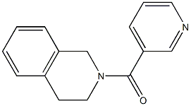 2-(3-pyridinylcarbonyl)-1,2,3,4-tetrahydroisoquinoline Struktur