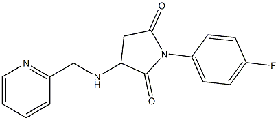 1-(4-fluorophenyl)-3-[(2-pyridinylmethyl)amino]-2,5-pyrrolidinedione Structure