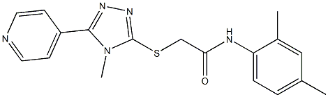 N-(2,4-dimethylphenyl)-2-{[4-methyl-5-(4-pyridinyl)-4H-1,2,4-triazol-3-yl]sulfanyl}acetamide|