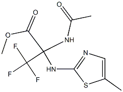 methyl 2-(acetylamino)-3,3,3-trifluoro-2-[(5-methyl-1,3-thiazol-2-yl)amino]propanoate