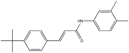 3-(4-tert-butylphenyl)-N-(3,4-dimethylphenyl)acrylamide 结构式