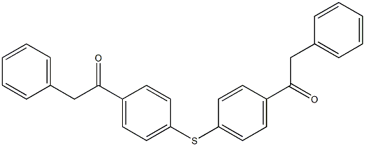 2-phenyl-1-(4-{[4-(phenylacetyl)phenyl]sulfanyl}phenyl)ethanone,,结构式