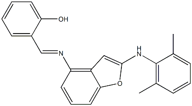 2-({[2-(2,6-dimethylanilino)-1-benzofuran-4-yl]imino}methyl)phenol