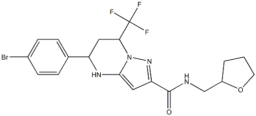 5-(4-bromophenyl)-N-(tetrahydro-2-furanylmethyl)-7-(trifluoromethyl)-4,5,6,7-tetrahydropyrazolo[1,5-a]pyrimidine-2-carboxamide|