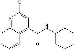 2-chloro-N-cyclohexyl-4-quinolinecarboxamide Structure