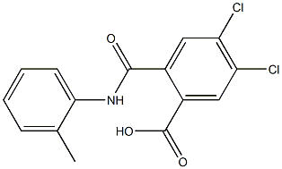 4,5-dichloro-2-(2-toluidinocarbonyl)benzoic acid,,结构式