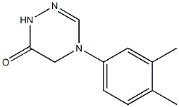 4-(3,4-dimethylphenyl)-4,5-dihydro-1,2,4-triazin-6(1H)-one 结构式