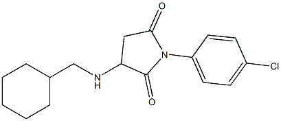 1-(4-chlorophenyl)-3-[(cyclohexylmethyl)amino]pyrrolidine-2,5-dione