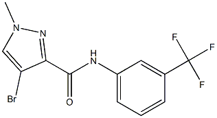 4-bromo-1-methyl-N-[3-(trifluoromethyl)phenyl]-1H-pyrazole-3-carboxamide|