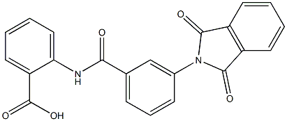 2-{[3-(1,3-dioxo-1,3-dihydro-2H-isoindol-2-yl)benzoyl]amino}benzoic acid Structure
