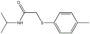 N-isopropyl-2-[(4-methylphenyl)sulfanyl]acetamide Structure