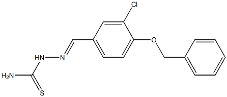 4-(benzyloxy)-3-chlorobenzaldehyde thiosemicarbazone Structure