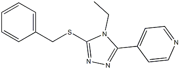 benzyl 4-ethyl-5-(4-pyridinyl)-4H-1,2,4-triazol-3-yl sulfide|