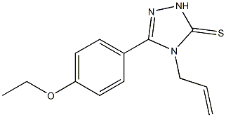 4-allyl-5-(4-ethoxyphenyl)-2,4-dihydro-3H-1,2,4-triazole-3-thione Struktur