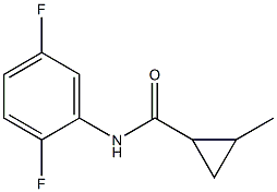 N-(2,5-difluorophenyl)-2-methylcyclopropanecarboxamide Structure