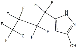 5-(4-chloro-1,1,2,2,3,3,4,4-octafluorobutyl)-1H-pyrazol-3-ol 结构式