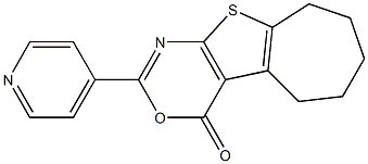 2-(4-pyridinyl)-6,7,8,9-tetrahydro-4H,5H-cyclohepta[4,5]thieno[2,3-d][1,3]oxazin-4-one|