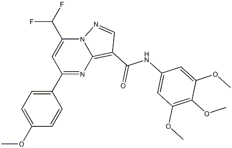 7-(difluoromethyl)-5-(4-methoxyphenyl)-N-(3,4,5-trimethoxyphenyl)pyrazolo[1,5-a]pyrimidine-3-carboxamide