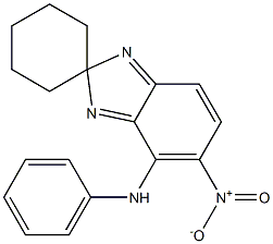 5-nitro-N-phenyl-spiro(2H-benzimidazole-2,1'-cyclohexane)-4-amine Structure