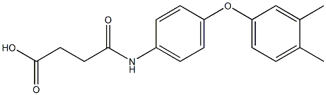 4-[4-(3,4-dimethylphenoxy)anilino]-4-oxobutanoic acid 结构式