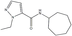 N-cycloheptyl-1-ethyl-1H-pyrazole-5-carboxamide Structure