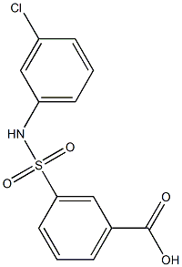 3-[(3-chloroanilino)sulfonyl]benzoic acid Structure