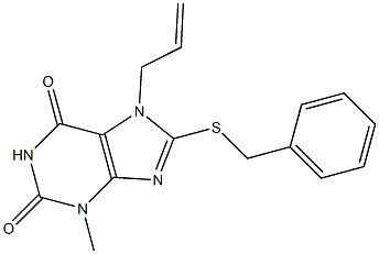7-allyl-8-(benzylsulfanyl)-3-methyl-3,7-dihydro-1H-purine-2,6-dione