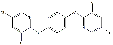 3,5-dichloro-2-{4-[(3,5-dichloro-2-pyridinyl)oxy]phenoxy}pyridine Structure