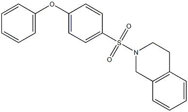 2-[(4-phenoxyphenyl)sulfonyl]-1,2,3,4-tetrahydroisoquinoline|