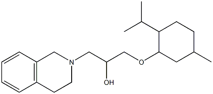 1-(3,4-dihydro-2(1H)-isoquinolinyl)-3-[(2-isopropyl-5-methylcyclohexyl)oxy]-2-propanol Structure