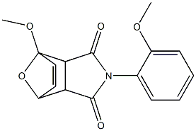 1-methoxy-4-(2-methoxyphenyl)-10-oxa-4-azatricyclo[5.2.1.0~2,6~]dec-8-ene-3,5-dione Structure