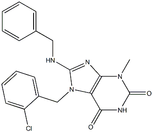 8-(benzylamino)-7-(2-chlorobenzyl)-3-methyl-3,7-dihydro-1H-purine-2,6-dione