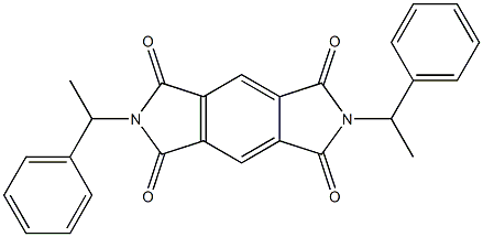 2,6-bis(1-phenylethyl)pyrrolo[3,4-f]isoindole-1,3,5,7(2H,6H)-tetrone Struktur