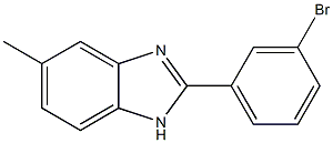 2-(3-bromophenyl)-5-methyl-1H-benzimidazole 结构式