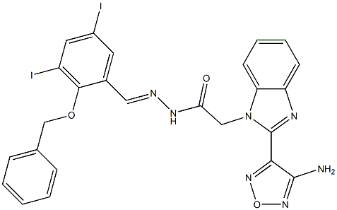  2-[2-(4-amino-1,2,5-oxadiazol-3-yl)-1H-benzimidazol-1-yl]-N'-[2-(benzyloxy)-3,5-diiodobenzylidene]acetohydrazide