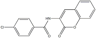 4-chloro-N-(2-oxo-2H-chromen-3-yl)benzamide Structure