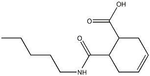 6-[(pentylamino)carbonyl]-3-cyclohexene-1-carboxylic acid,,结构式