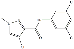 4-chloro-N-(3,5-dichlorophenyl)-1-methyl-1H-pyrazole-3-carboxamide Structure