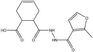 6-{[2-(2-methyl-3-furoyl)hydrazino]carbonyl}-3-cyclohexene-1-carboxylic acid|