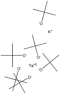 Potassium tantalum tert-butoxide, 10% w/v in tert-butanol (metals basis) 化学構造式