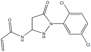 1-(2,5-Dichlorophenyl)-3-acryloylamino-5-pyrazolidone 化学構造式