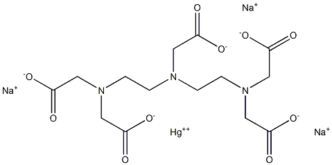 二乙烯三胺五乙酸汞(II)三钠盐,,结构式