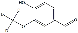  4-Hydroxy-3-methoxy-d3  benzaldehyde