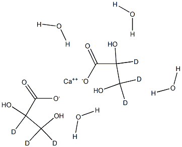 DL-Glyceric-2,3,3-d3  acid  dihydrate  calcium  salt Struktur