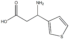 3-Amino-3-(3-thienyl)-propionic acid,,结构式