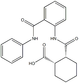  (1S,2R)-2-{[2-(anilinocarbonyl)anilino]carbonyl}cyclohexanecarboxylic acid