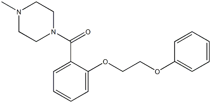 (4-methyl-1-piperazinyl)[2-(2-phenoxyethoxy)phenyl]methanone,,结构式