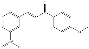 (E)-1-(4-methoxyphenyl)-3-(3-nitrophenyl)-2-propen-1-one,,结构式